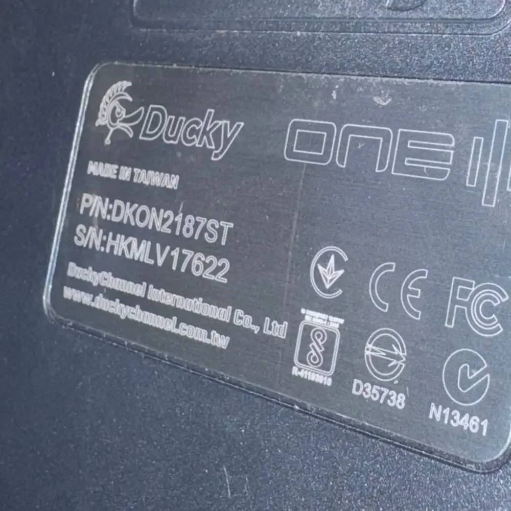 Ducky One 3 Daybreak TK Quack Mechanical Keyboard Cherry MX clear